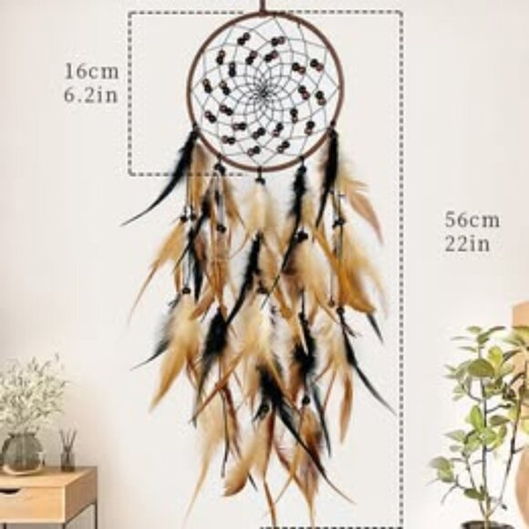 Feather Dreamcatcher Wall Hanging Decor - Picture 2 of 3